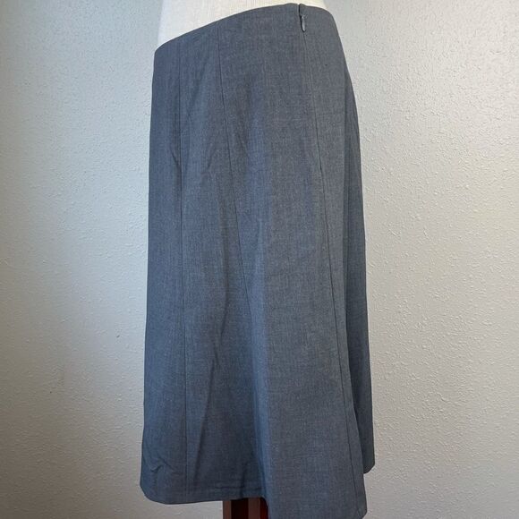NWT Calvin Klein Charcoal Stretch Skirt Size 8 - Picture 3 of 7